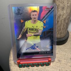 2022 Topps Finest Borussia Dortmund Marco Reus Certified Autograph Card 