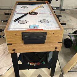 Air Hockey, Foosball And Pool Table For Kids 