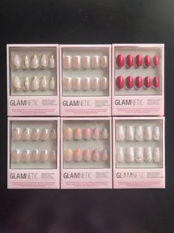 SALE!!! 6 New Glamnetic Press-On Nail Sets + 3 Bonus Sets/ 6 Juegos de Uñas Glamnetic Nuevos + 3 juegos de Regalo