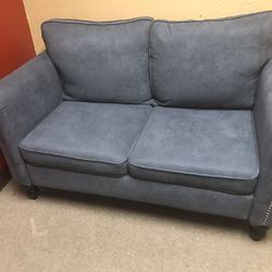 Blue Loveseat 