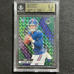 2025 Panini Mosaic Rookie Jaxson Dart #362 Green Mosaic Prizm (RC) BGS 9.5 GEM MINT New York Giants🔥🔥🔥