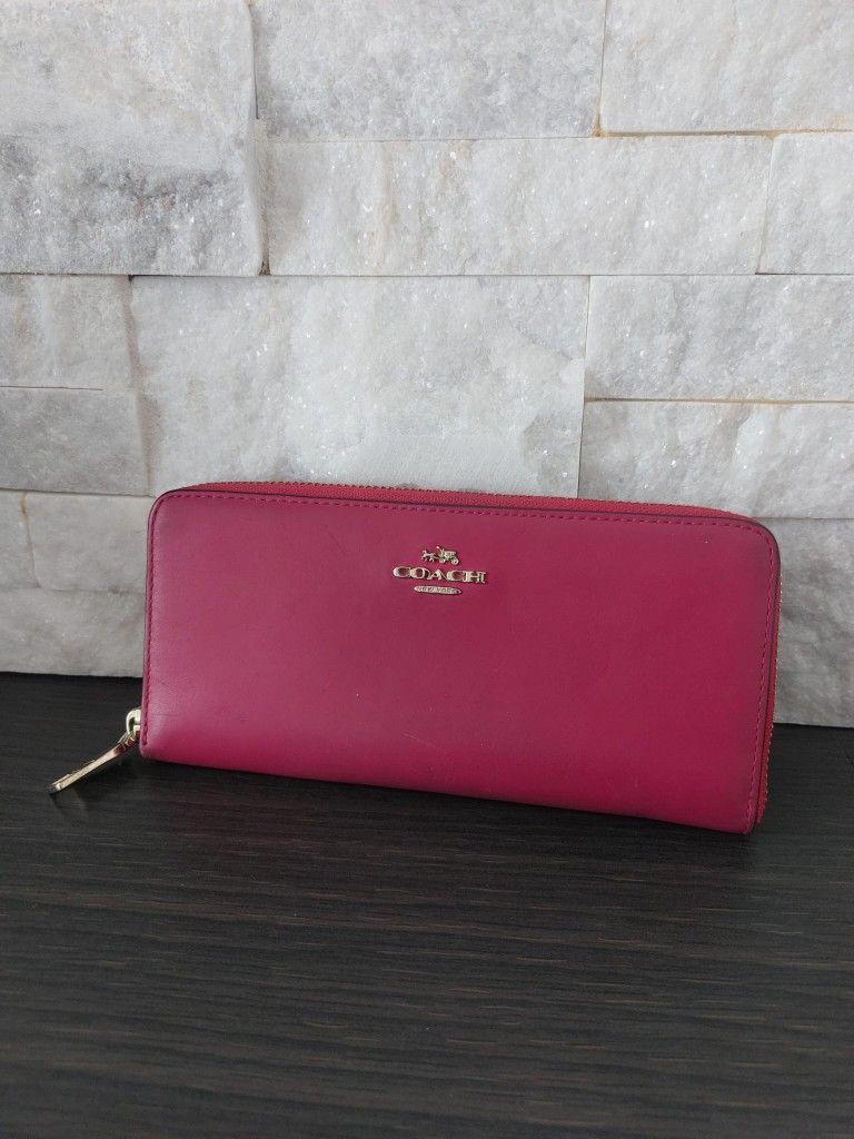 Pink Coach Wallet