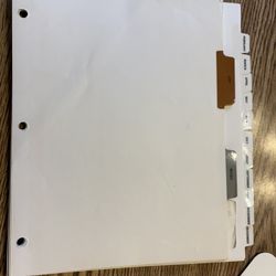 Avery Tab Paper Dividers 