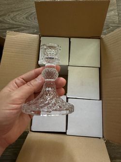 6 piece glass candle  holder