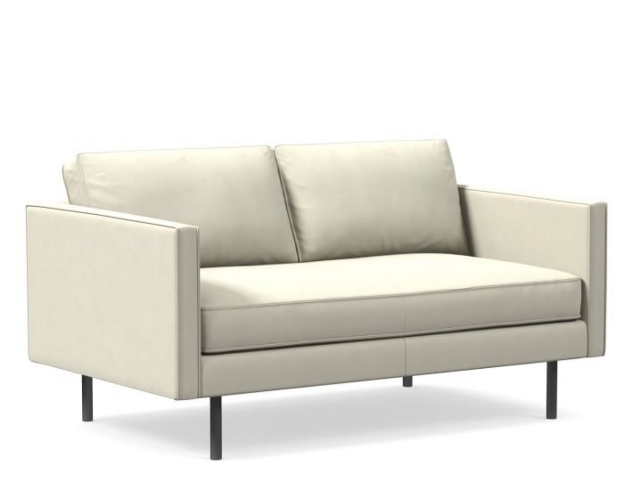 West Elm Axel Leather Sofa (2 Available)