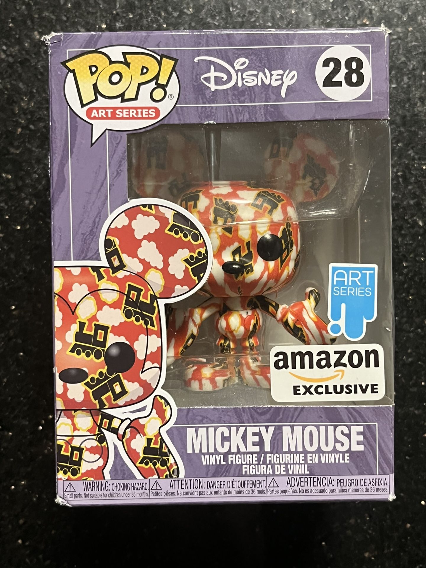 Funko Pop Art Series Disney Mickey Mouse 28 Amazon Exclusive 