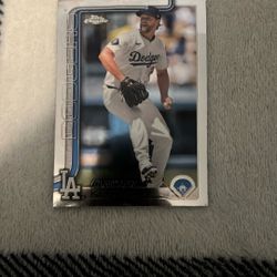 Clayton Kershaw Baseball Card 1 Side Is A Little Bent 