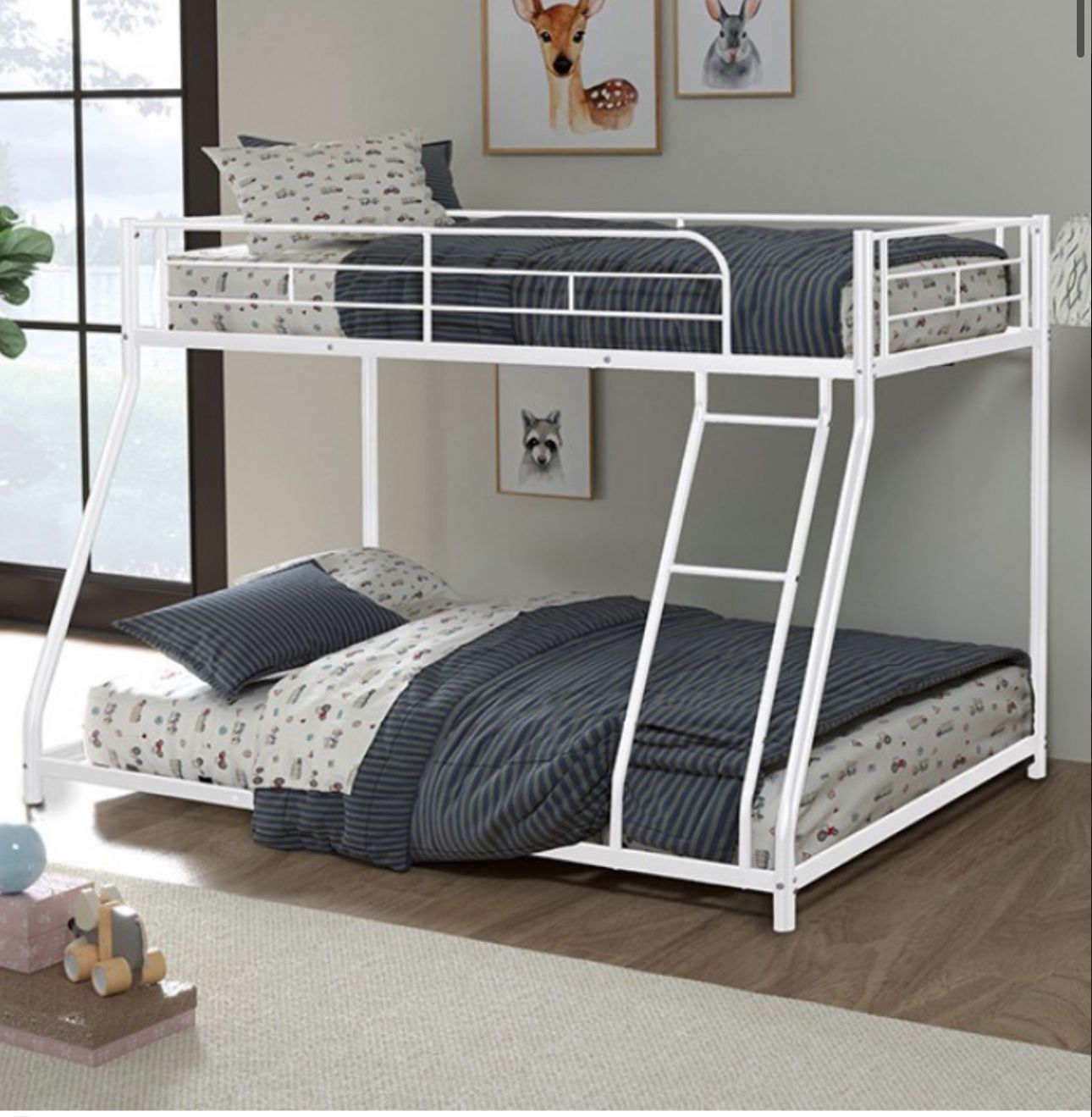 TWIN OVER FULL BUNK BED ( FREE DELIVERY )