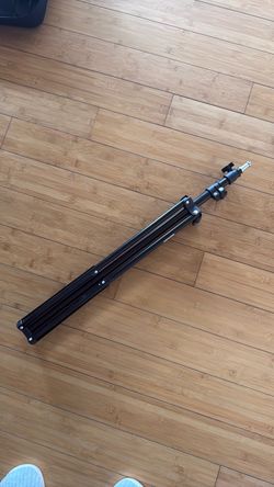 Black Photography Light Stand Collapsed