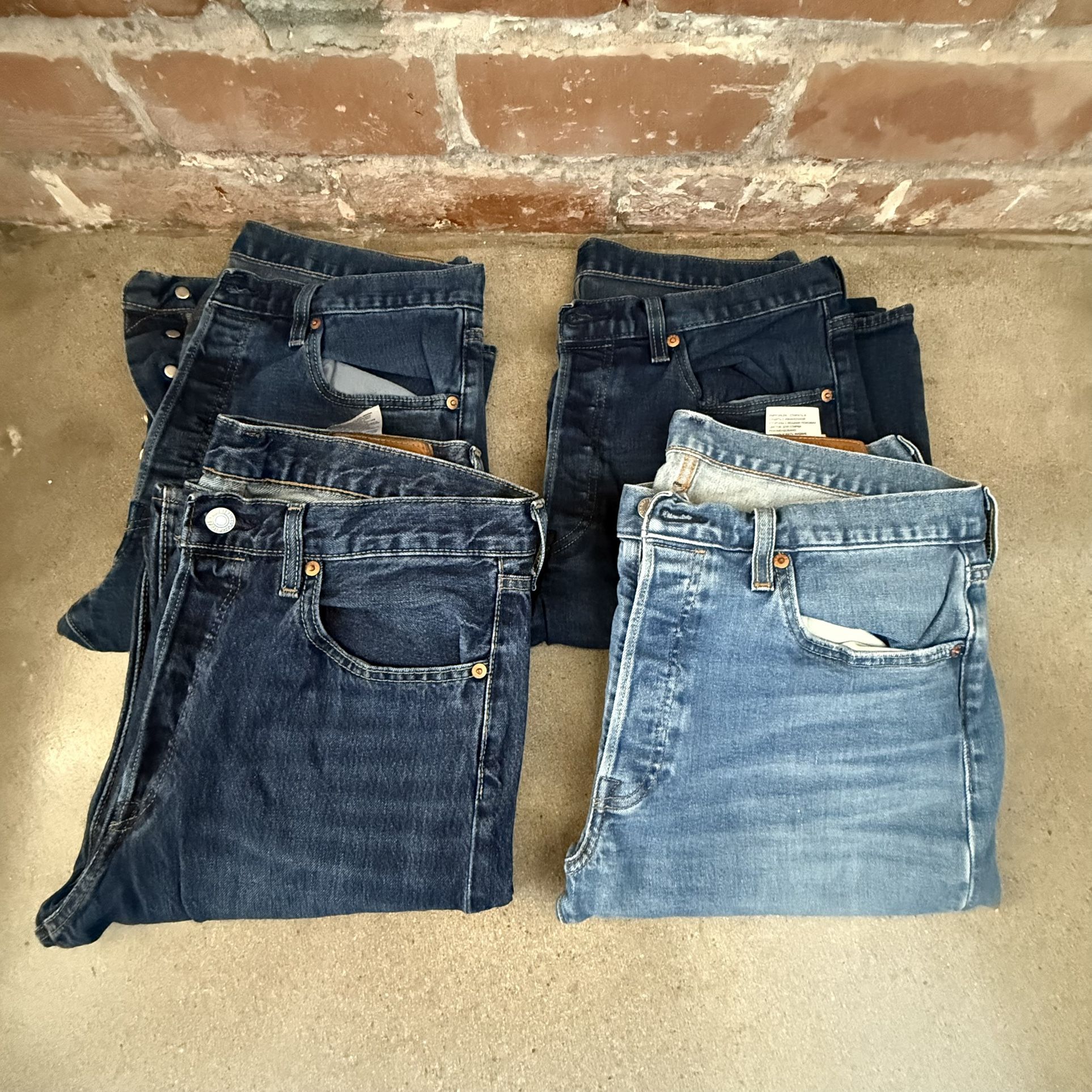 Levi’s Premium 33x34 501 Jeans 4-Pairs