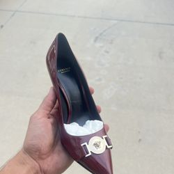 Women Versace Heels Maroon Size 7