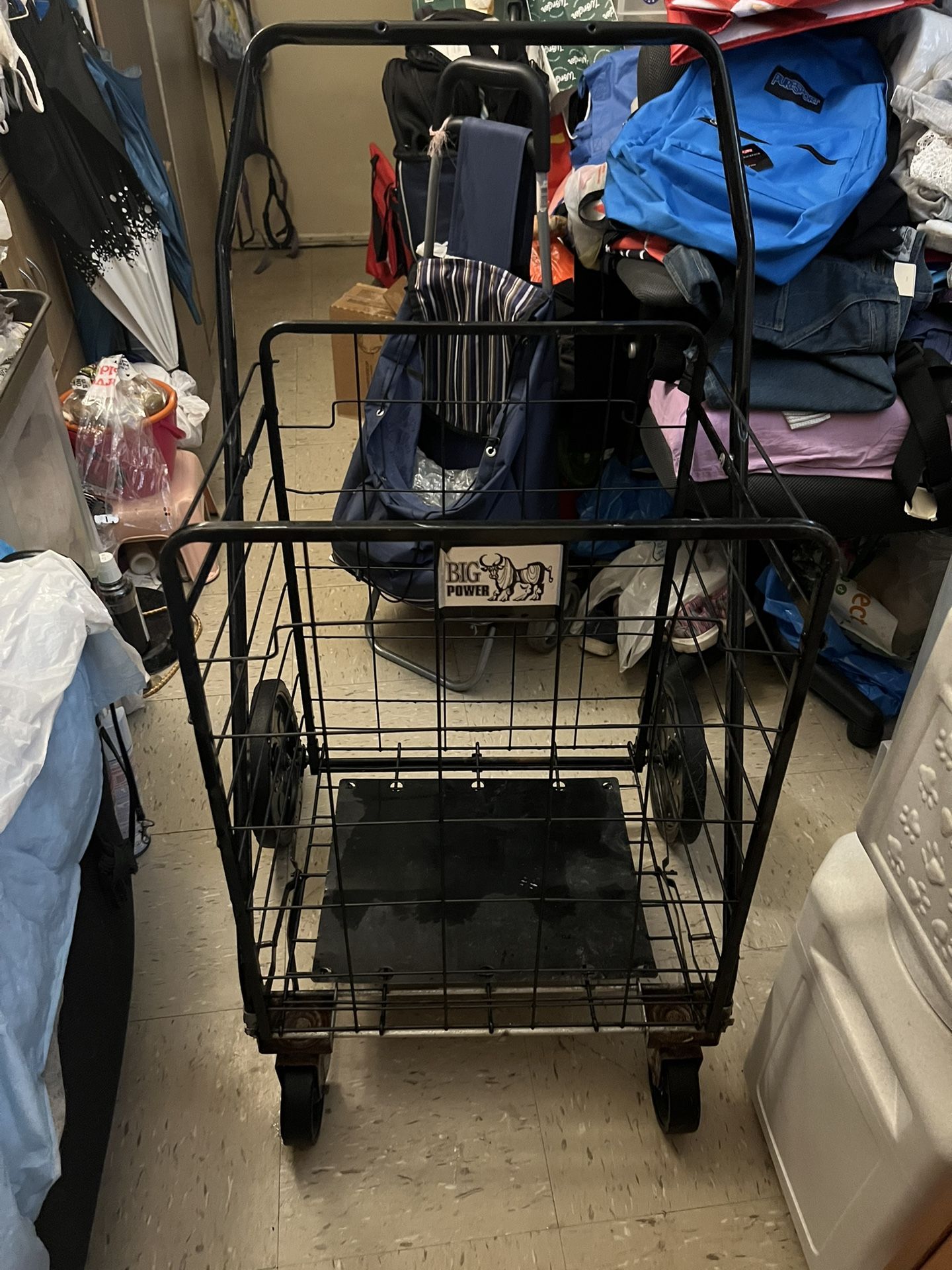 Big Power Heavy Duty Foldable Shopping Cart