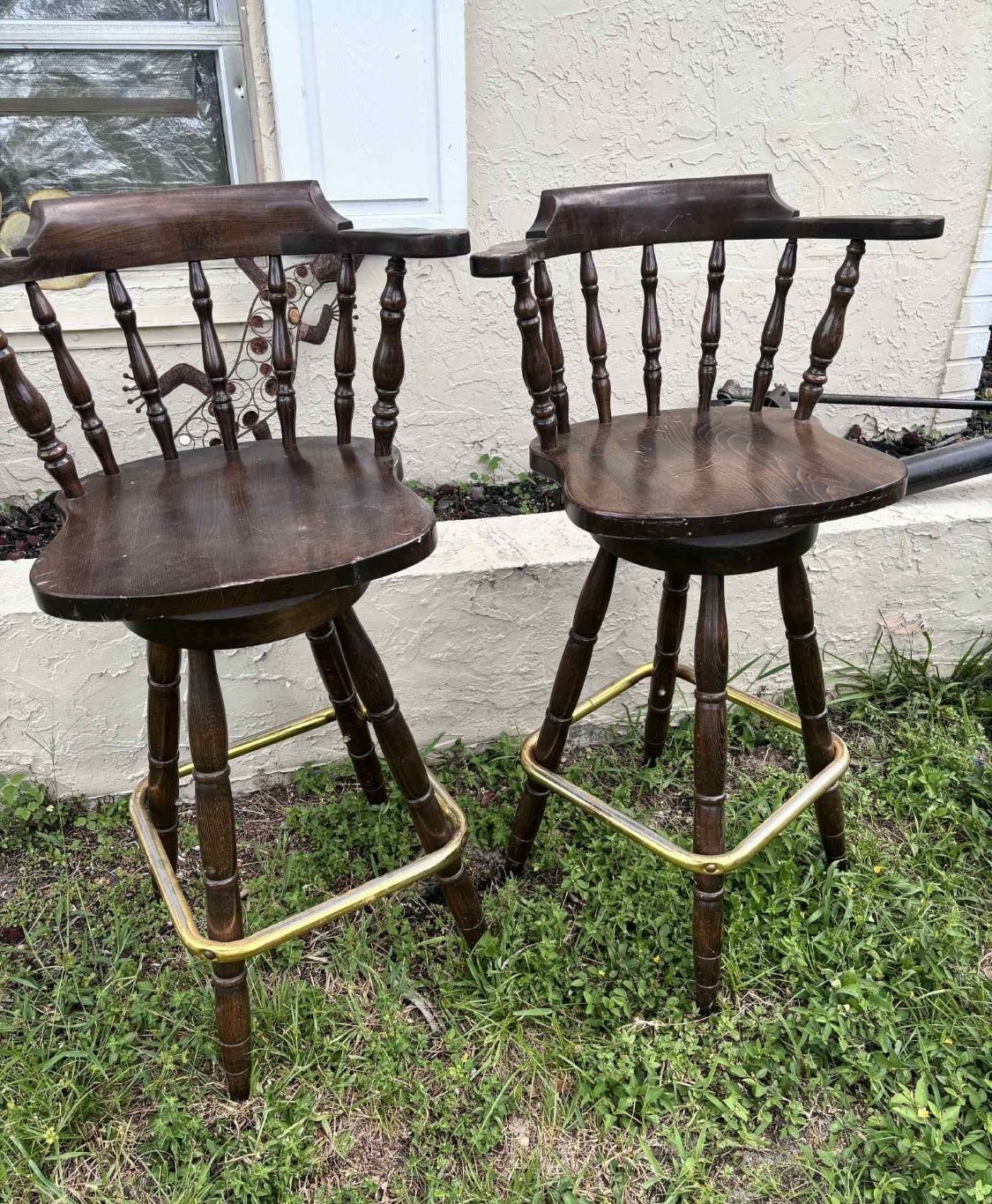 Vintage Swivel Bar Stools 