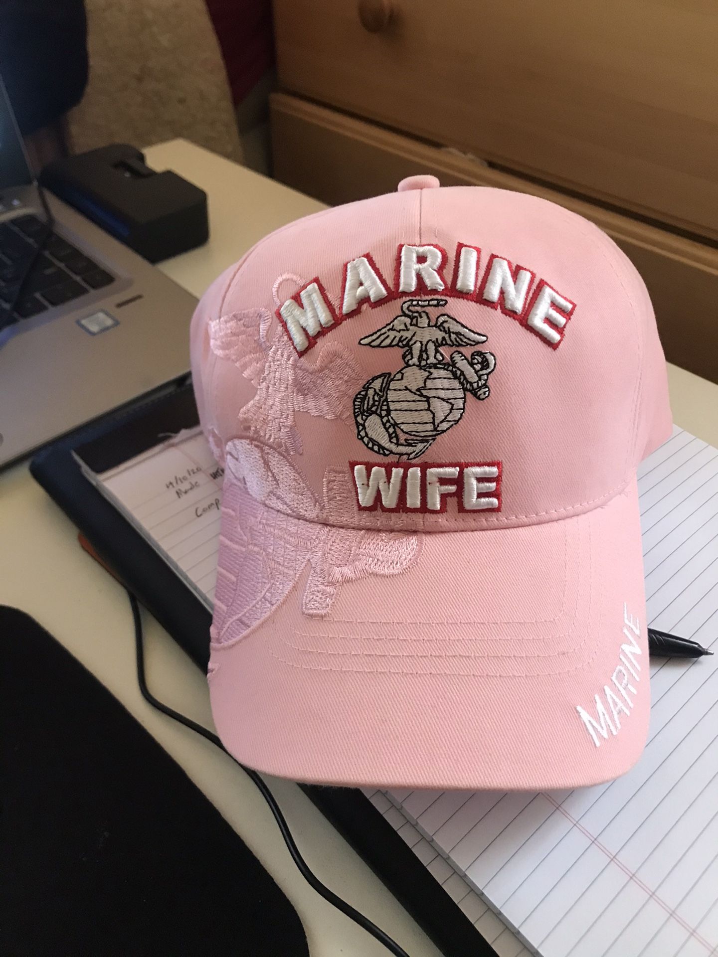 Marine Wife pink hat (New)