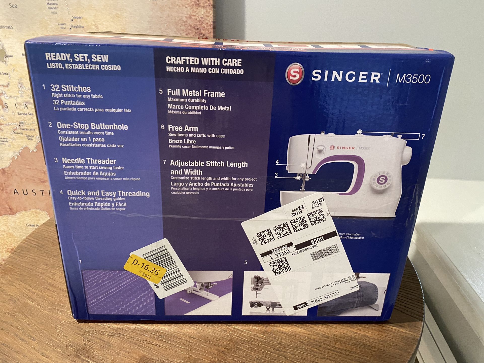 Singer M3500 Sewing Machine And Carrying Case