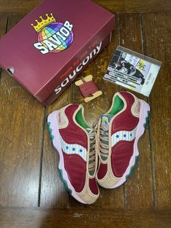 Size 10 - Saucony Jae Tips x Matrix No Shoes In The House - Burgundy