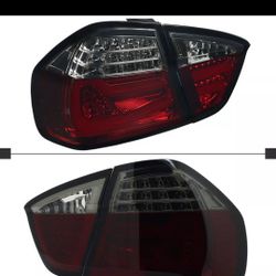 Red/Smoke Tail Lights Fits 2005-2008 BMW E90 325i 328i 4Dr Sedan LED Lamps L+R Tail Lights New In Box Never Installed  $150 