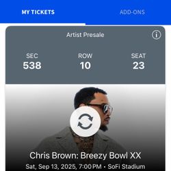 Chris Brown Tickets 2 