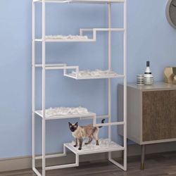 THE REFINED FELINE Metropolitan Cat Condo, Modern Furniture for Multiple Cats, Stepped Platforms for Cats and Kittens