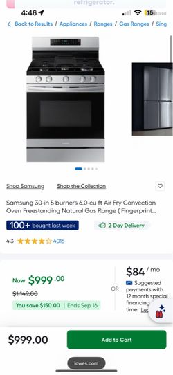 Samsung Stove like new
