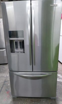 KitchenAid Stainless French Door Fridge with Features
