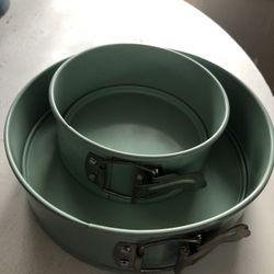 2 Cheesecake/Cake Springform Baking Pan Removable/Loose Bottom