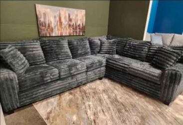 Deal!  Brand New Byers Market Gunmetal Grey 2pc RAF Sectionals (Tax included)