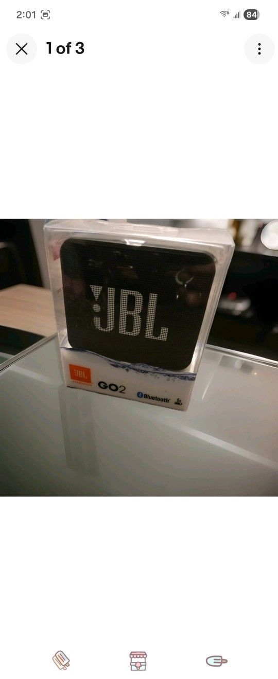 JBL HARMAN GO 2 PORTABLE BLUETOOTH SPEAKER IN BLACK
