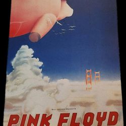 Pink Floyd At Oakland Coliseum Metal Concert Poster Print 