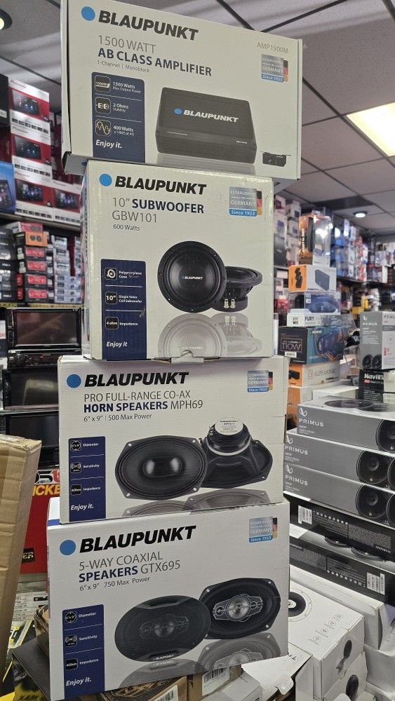 Blaupunkt Amplifier And Subwoofers Speaker System deal
