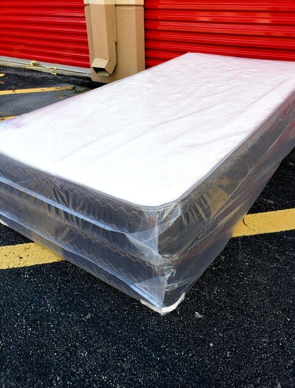 NEW TWIN MATTRESS AND BOX SPRING 😉 100% QUALITY & CONFORM 👌