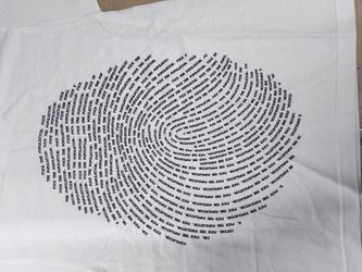 FTP Fingerprint Tshirt White Size:S