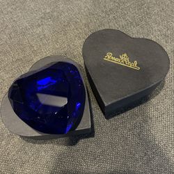 Rosenthal Blue Cobalt Crystal Heart