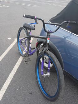 SE Bikes BMX Cruiser Bike Purple Blue