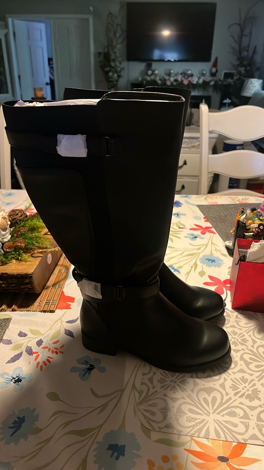 Brand new black boots