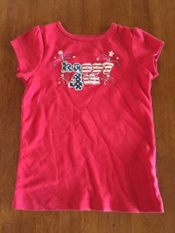 Girls 4th of July shirt/top size 6x