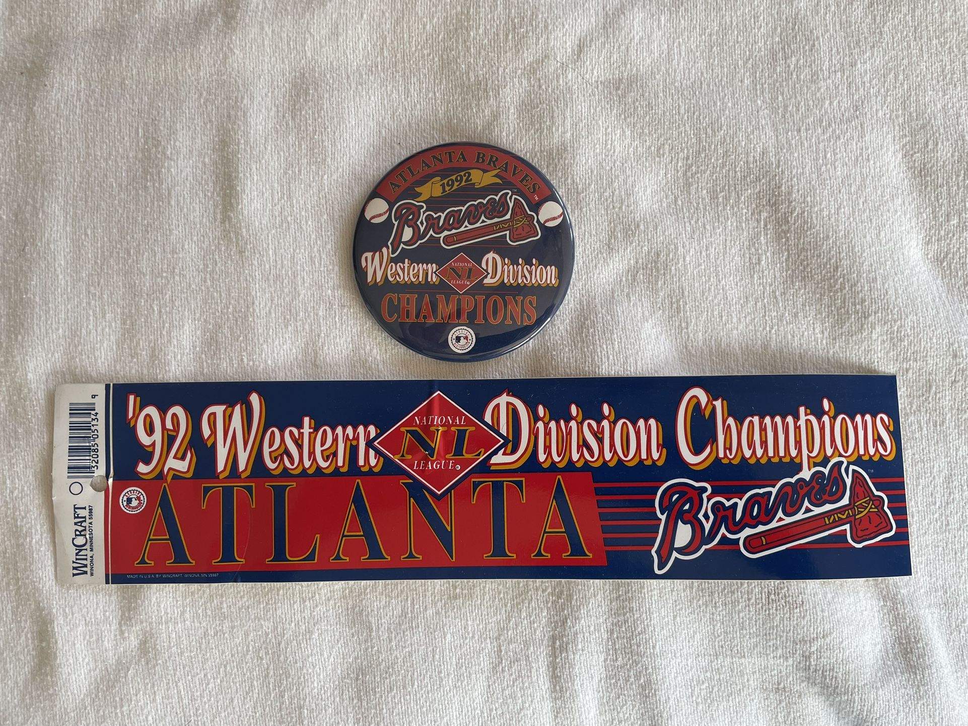 1992 Atlanta Braves Division Champions Lot