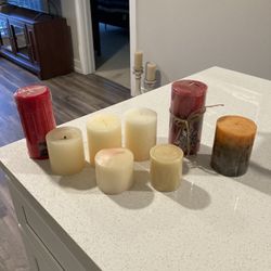 Various Candle pillar lot-8 count
