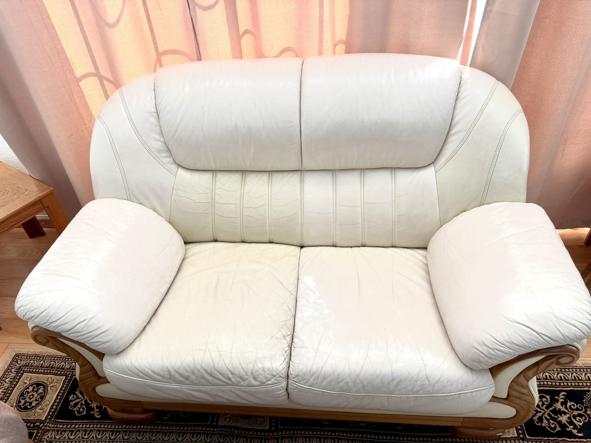 Premium Leather Sofa Set With Covers
