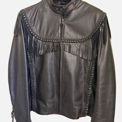 Harley Davidson Willie G Leather Fringe Jacket