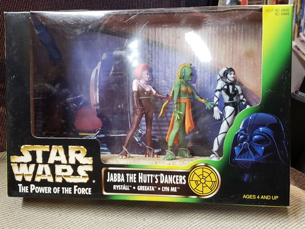 STAR WARS: Jabba the Hutt's Dancers. Rystall, Greeata, Lyn Me. 1998 KENNER