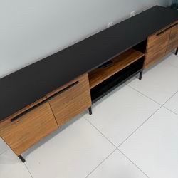 Crate & Barrel TV Console – Black/Wood ($1250)