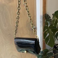 Zara Black and Gold Purse