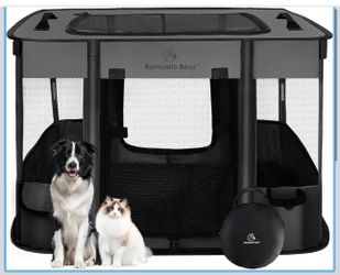 Medium size pet playpen portable