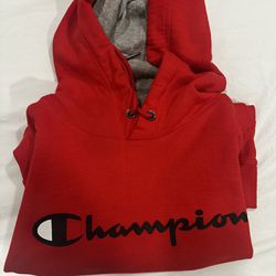 Champion Red Hoodie 