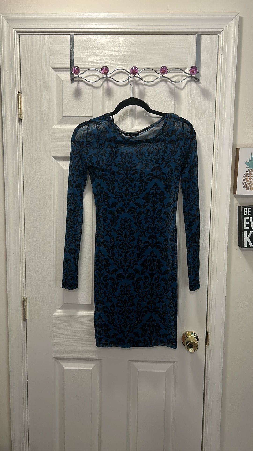 Blue Patterned Dress