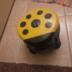 Yellow & Black Lady Bug Stool