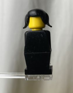 Vintage Lego Minifigure Black Torso old032 LEGOLAND 1976 Bus Stop Set 696 (Rare Collectors Item!)