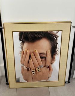 Custom harry styles framed art