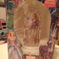 Barbie Swan Lake Genuine Porcelain Anniversary Clock